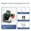 MagSafe four-in-one magnetic wireless charger is suitable for mobile phone headset watch bracket multifunctional universal.